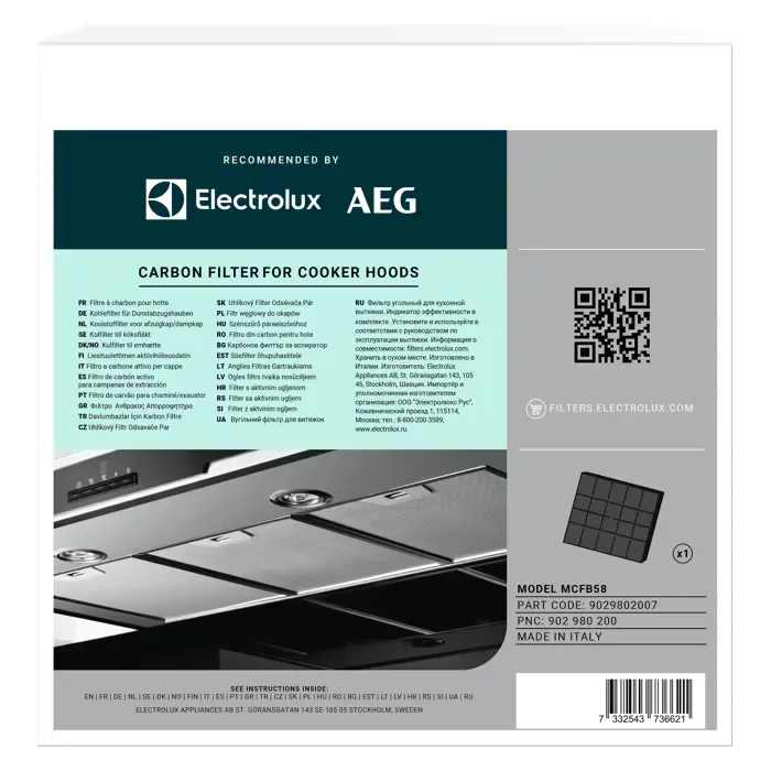 Electrolux Filtro Standard OdourClean MCFB58ST - vista 2