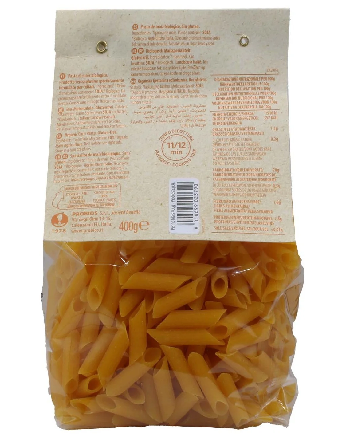 Penne di Mais Probios - vista 2