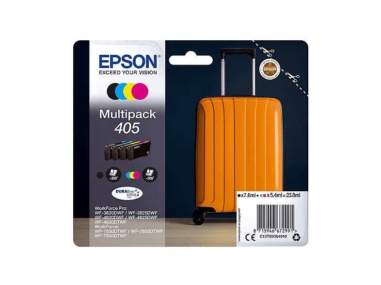 Epson Multipack 4 Cartucce Valigia 405