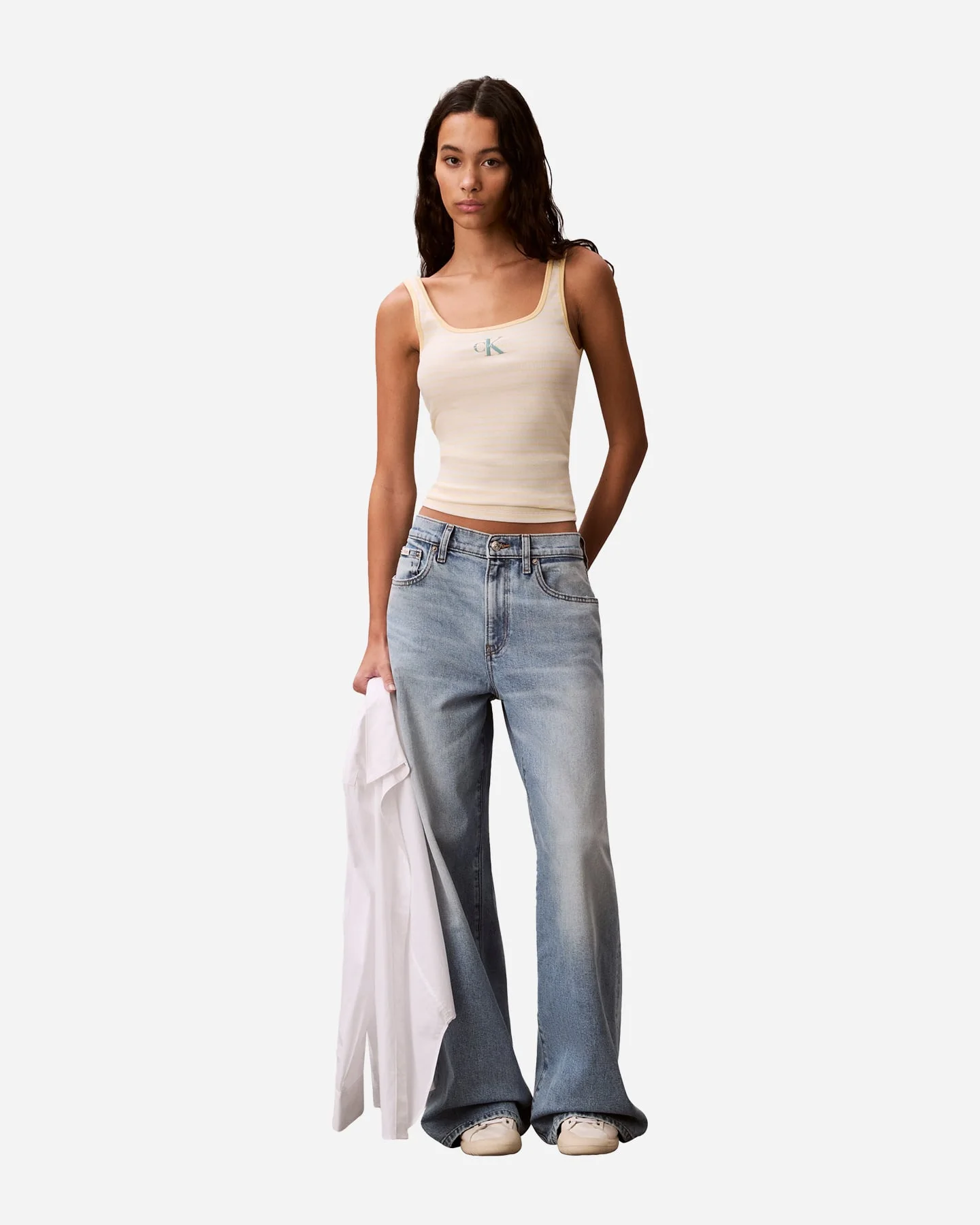Calvin Klein Jeans Logo Stripe W - Canotta - Donna - vista 4