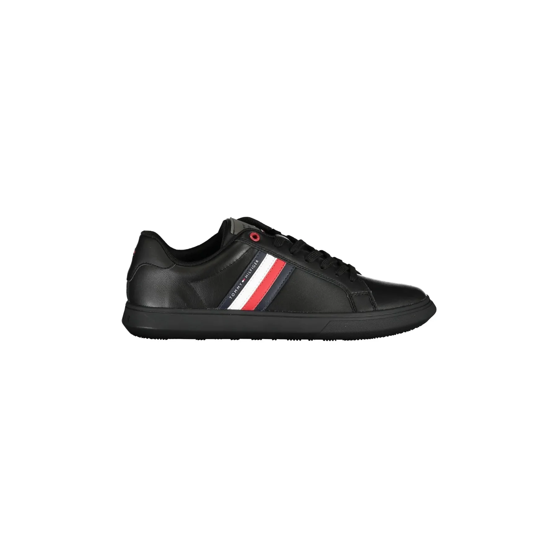 TOMMY HILFIGER Sneakers Uomo Nere con Dettagli a Contrasto