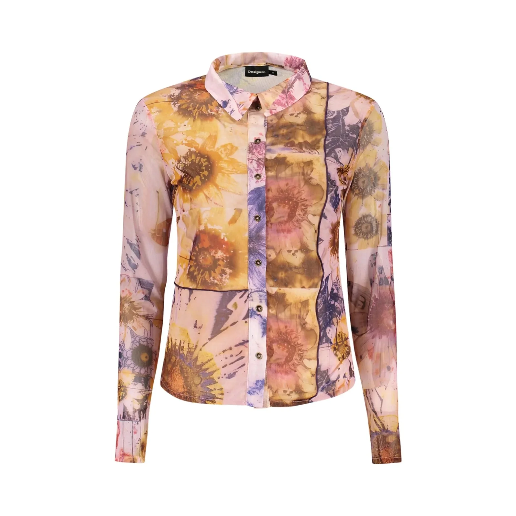 Desigual Camicia Donna Maniche Lunghe Logo