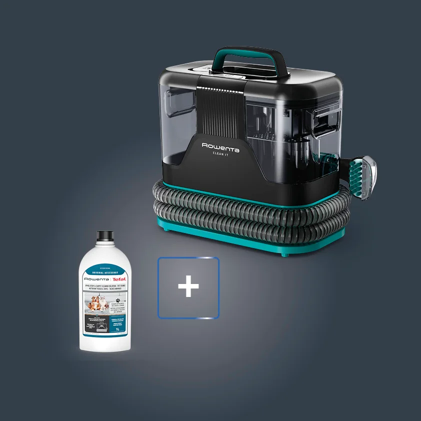 Rowenta Clean It Lavatappeti con Detergente Incluso