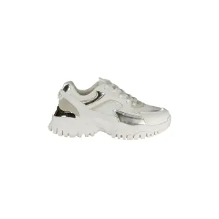 Sneakers Donna Bianche con Dettagli Argento