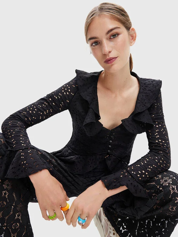 Desigual Camicia Maniche Lunghe Donna Dettagli a Contrasto - vista 6