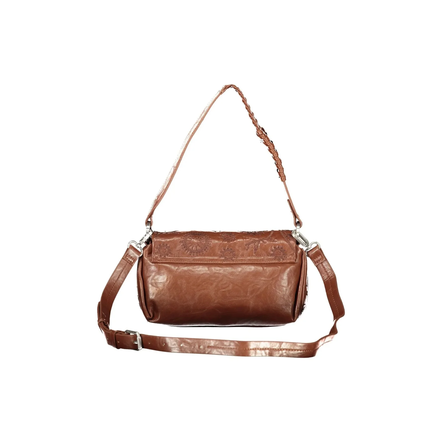 Desigual Borsa a Spalla Donna Ricamo Logo - vista 2