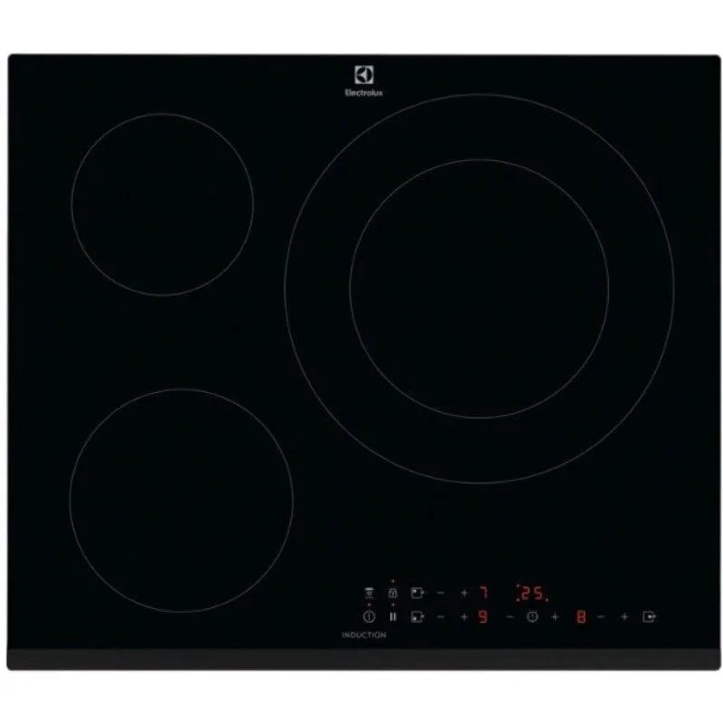 Piano a induzione Electrolux LIL60336 3 Zone 60cm Nero Hob2Hood PowerBoost