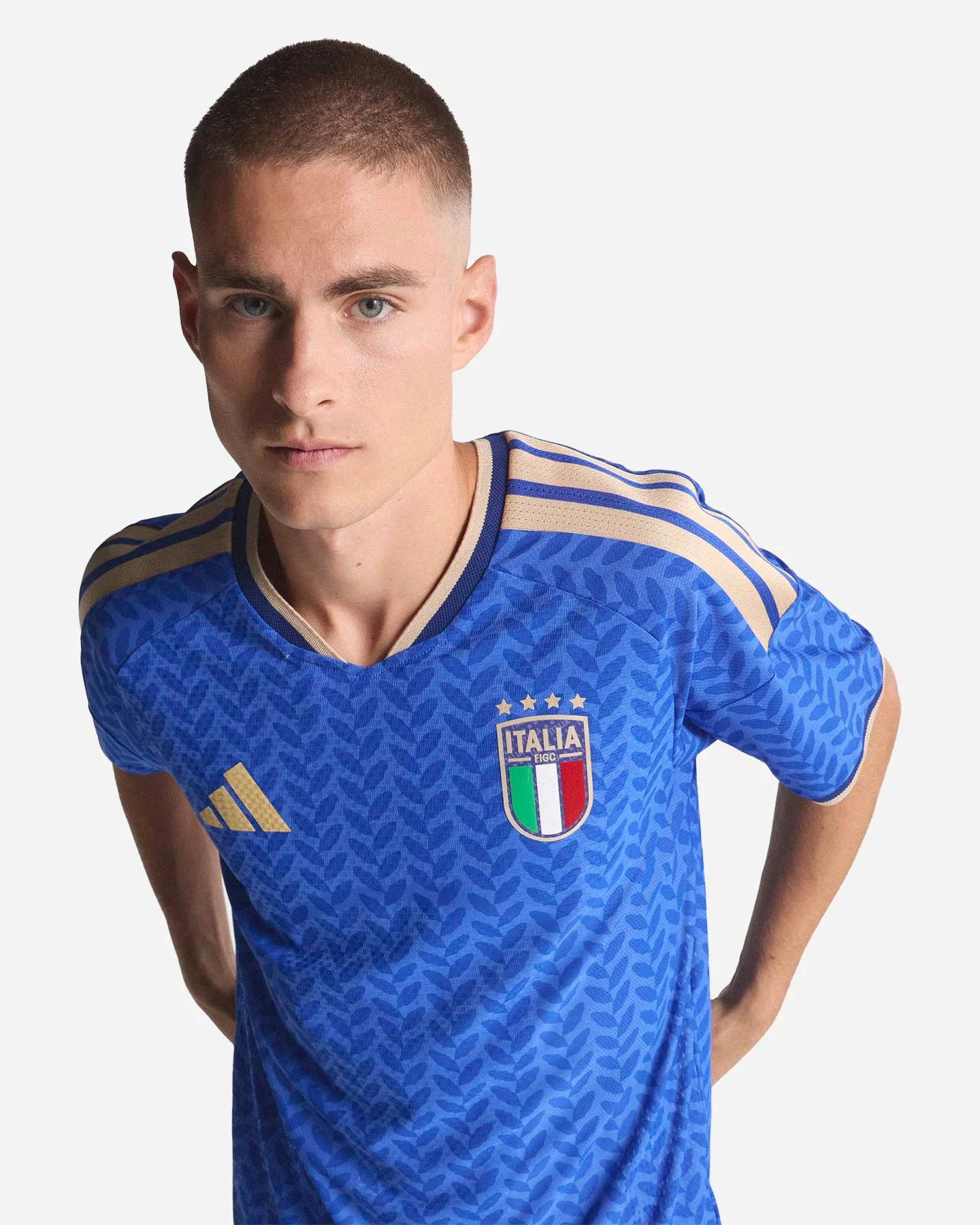 Adidas Italia Figc Home Autentica - Maglia Calcio Ufficiale - Uomo - vista 3