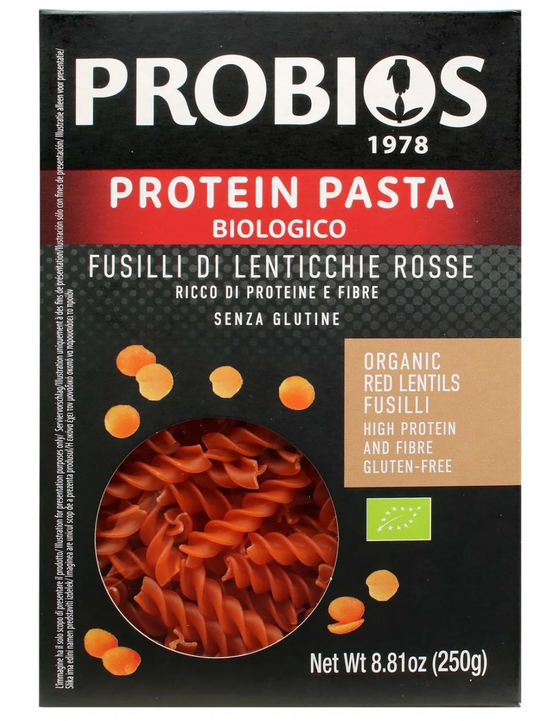 Fusilli 100% lenticchie rosse