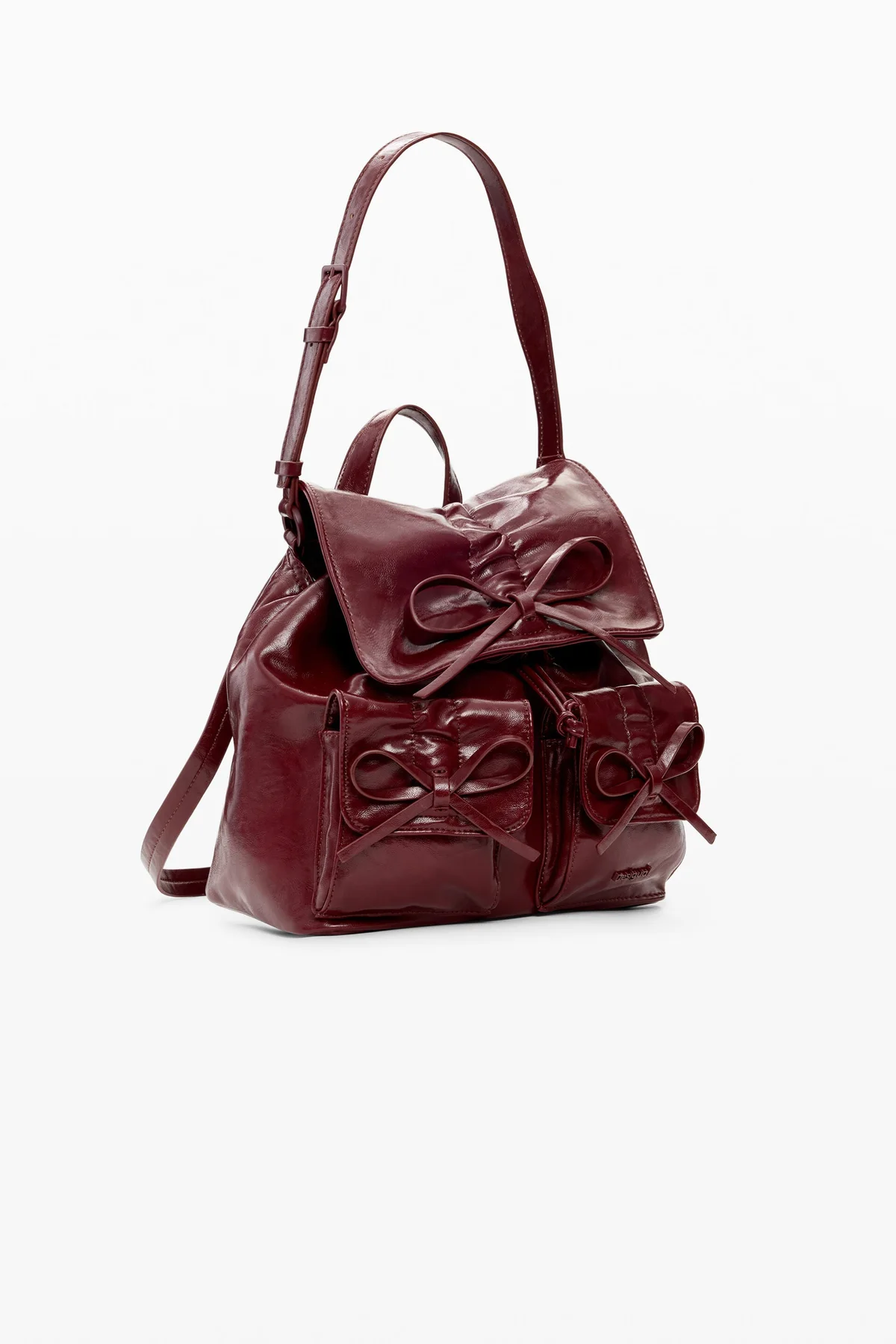 Desigual Zaino Donna Viola Logo - vista 2