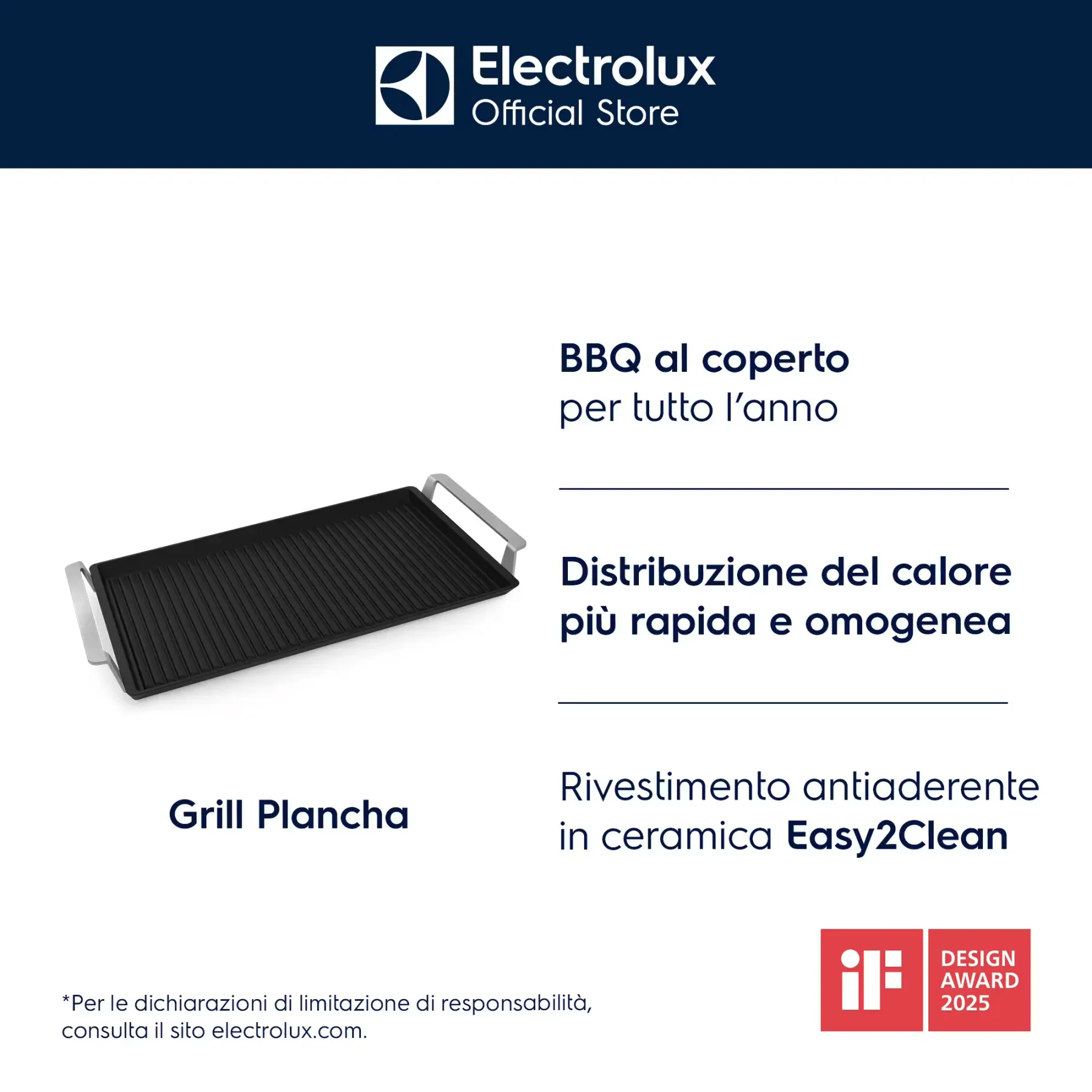 Plancha Grill 2.0 Electrolux E9HHPG11 - vista 3