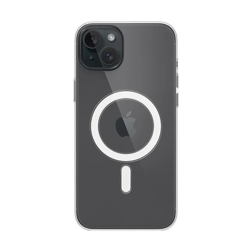 Custodia MagSafe trasparente per iPhone 15 Plus