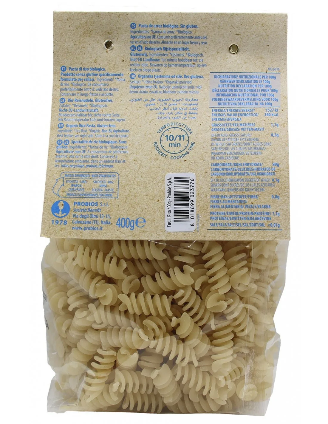 Fusilli di riso Probios - vista 2