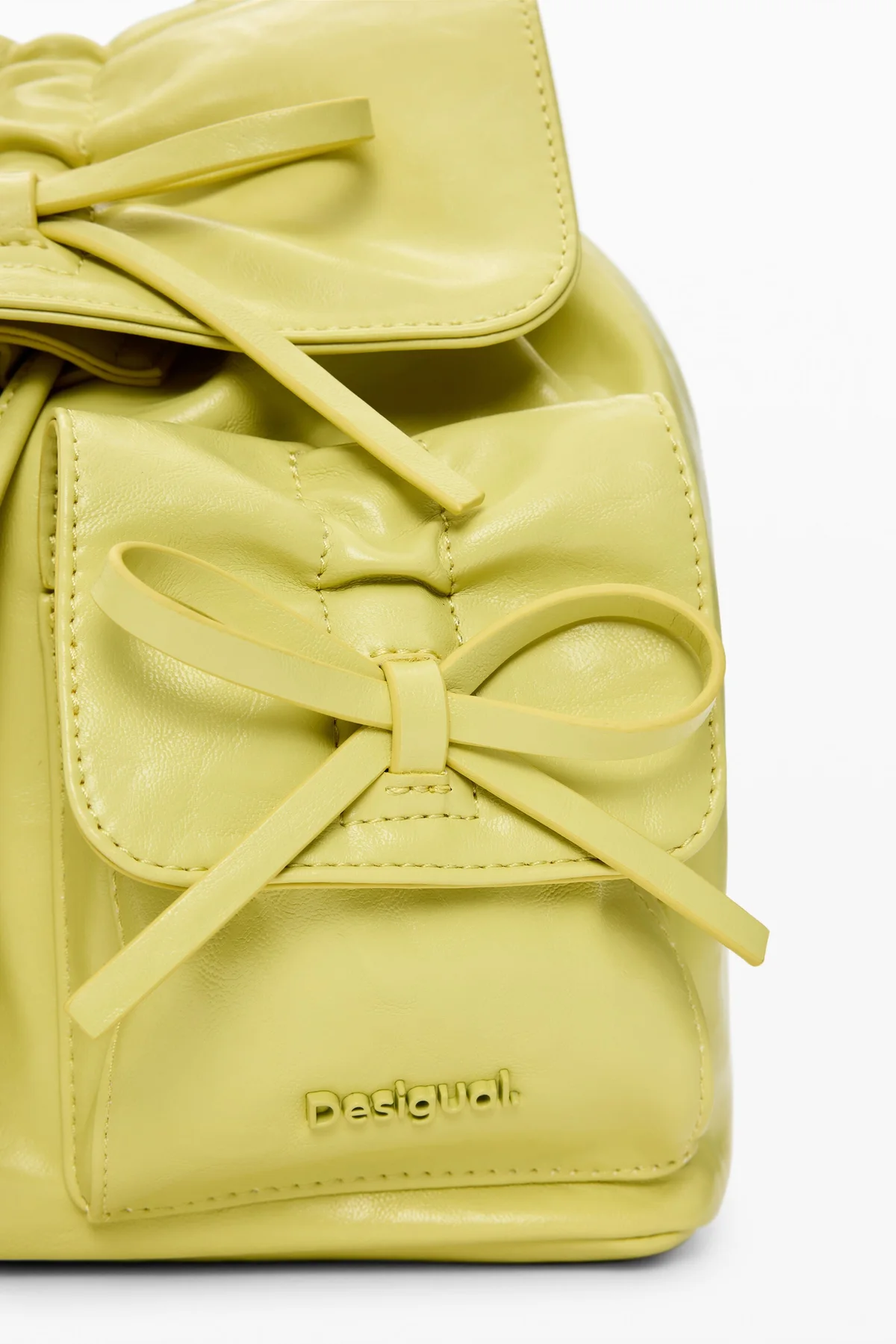 Zaino Desigual Donna Giallo Logo - vista 4