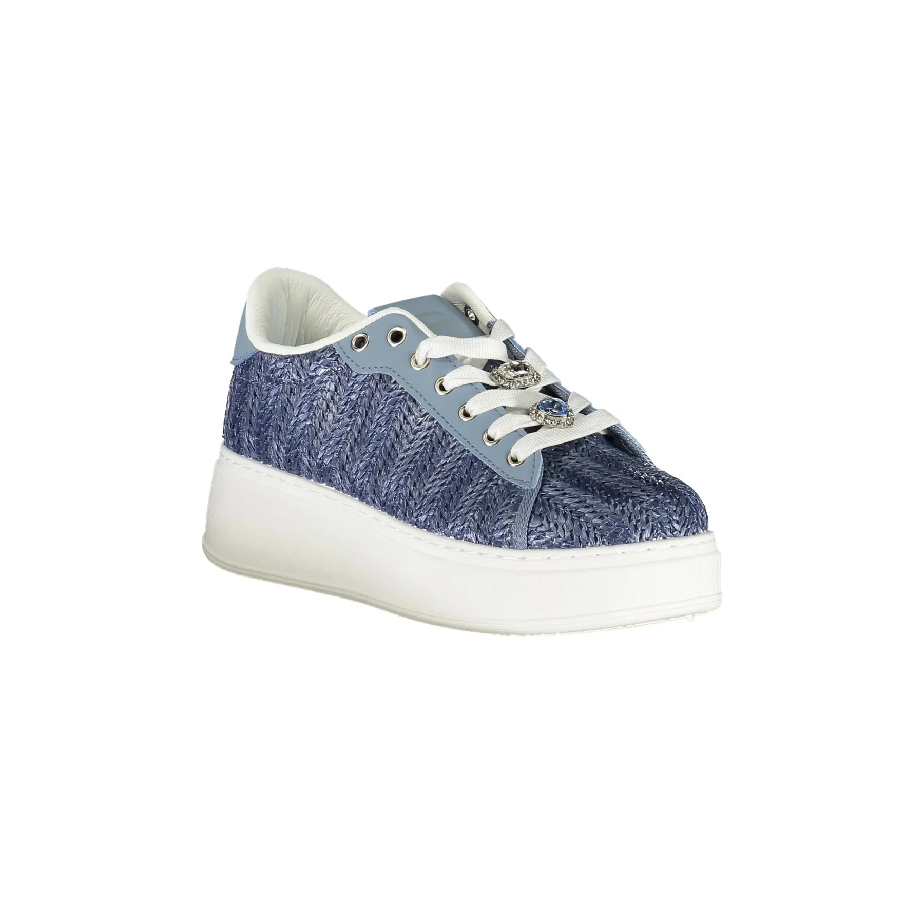 Sneakers Donna Blu con Dettagli a Contrasto