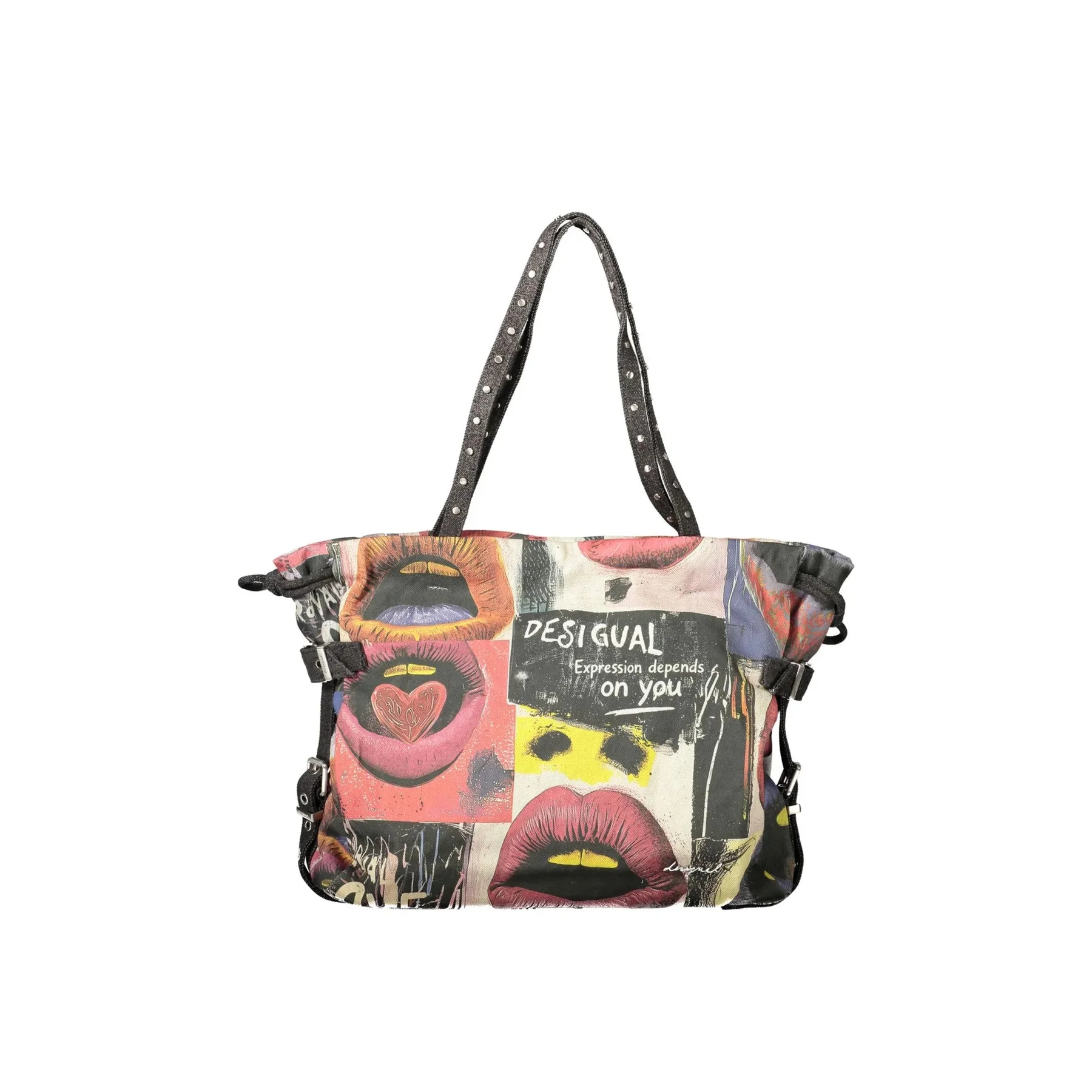 Desigual Borsa a Spalla Donna Stampa Logo