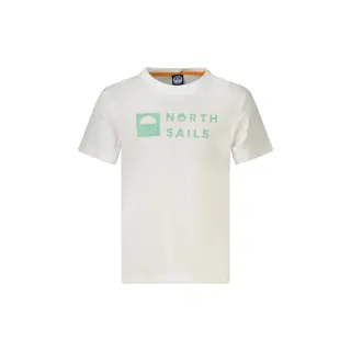 T-Shirt Maniche Corte Unisex Bianca con Logo North Sails