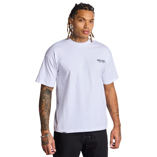 Street Cartel Racer Uomo - T-shirt Bianco