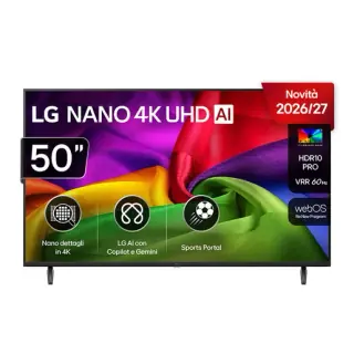 LG NANO 4K UHD AI 50'' Serie NU80