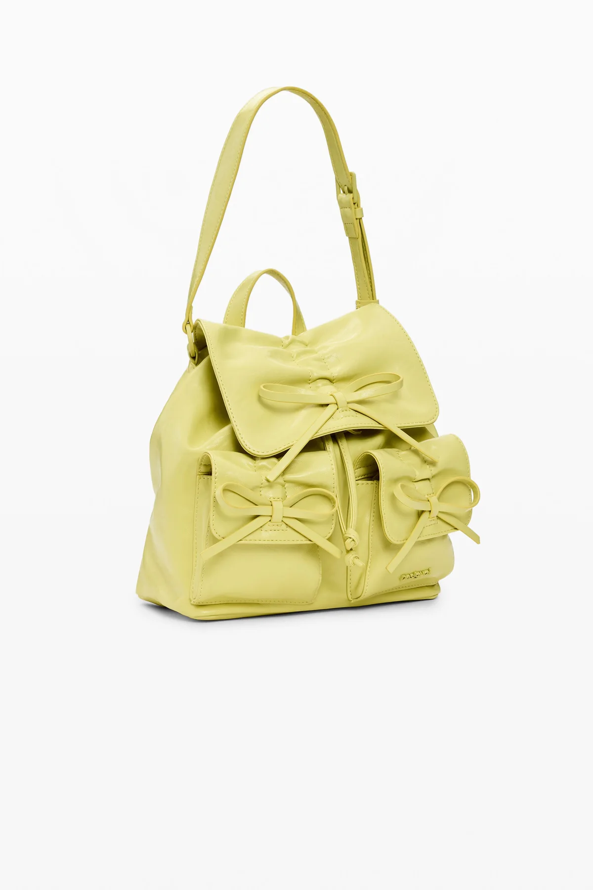 Zaino Desigual Donna Giallo Logo - vista 2