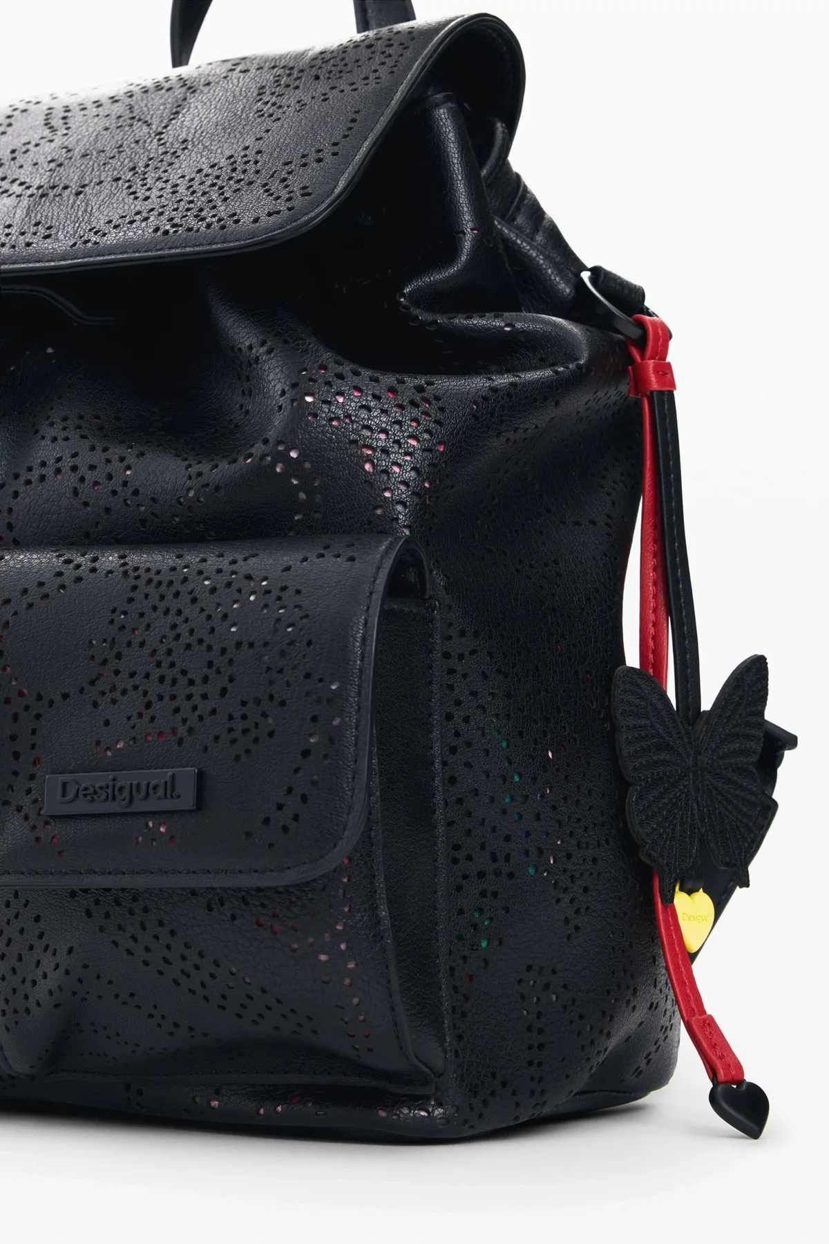 Desigual Zaino Donna Nero con Chiusura a Coulisse - vista 3