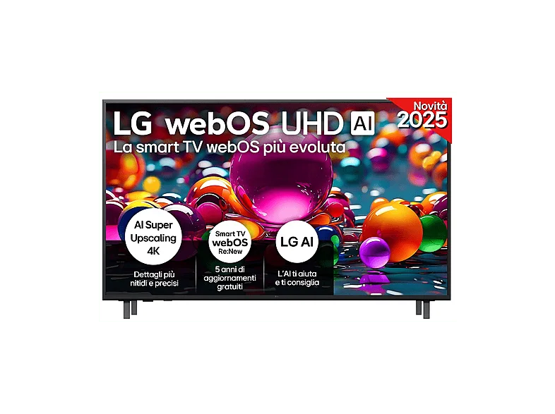 LG Smart TV LED 65" 65UA75006LA Charcoal Black