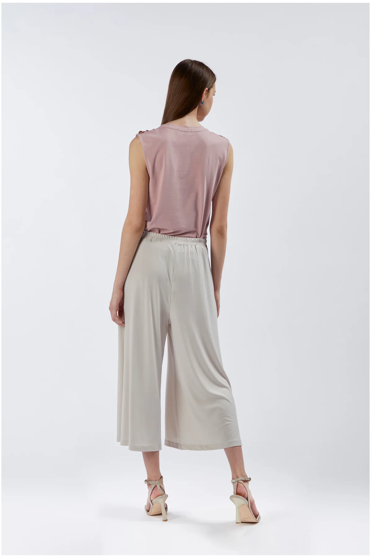 Pantaloni culotte con elastico CafèNoir - vista 2