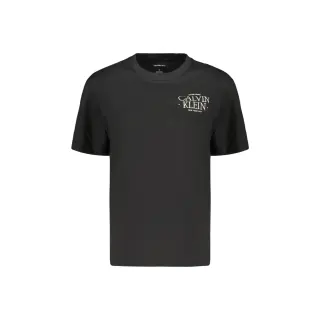 Calvin Klein T-Shirt Maniche Corte Donna Nera con Ricamo