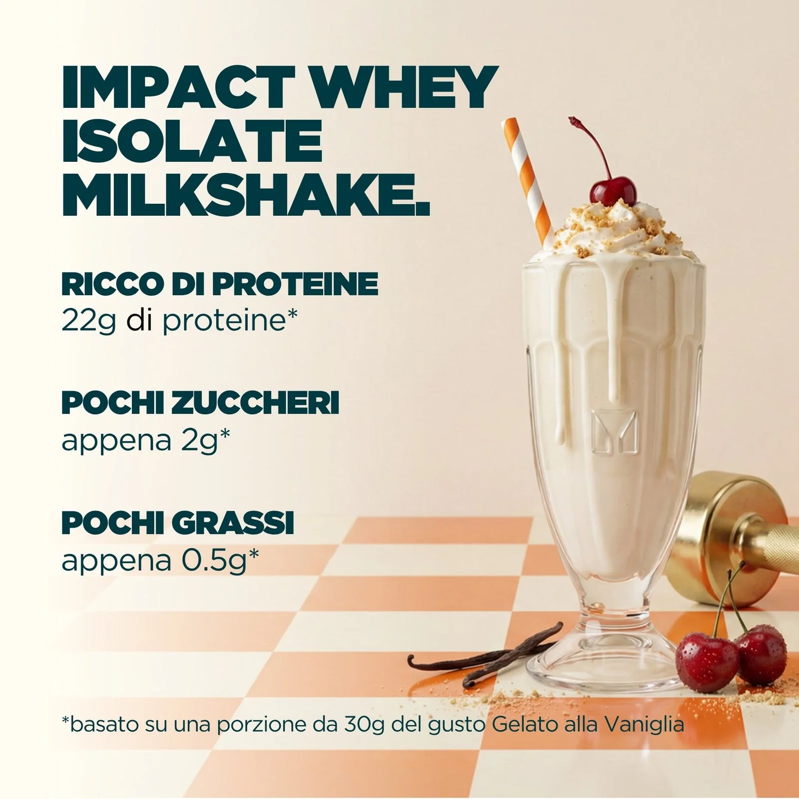 Impact Whey Isolate Milkshake - Gelato alla vaniglia - vista 7