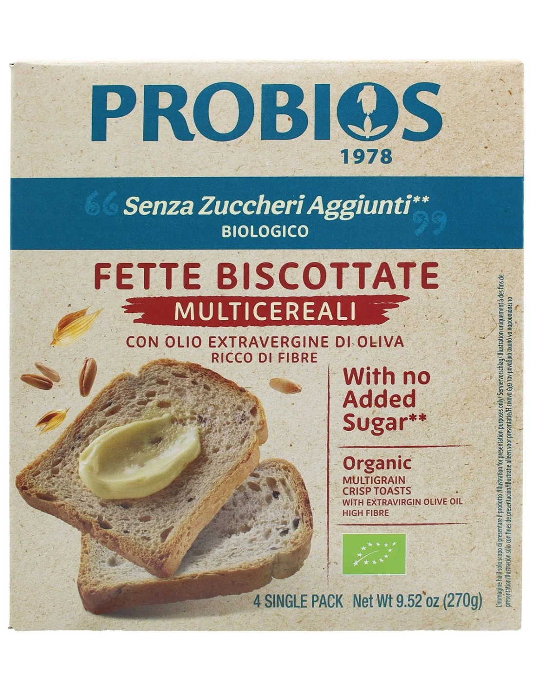 Fette Biscottate Multicereal Probios
