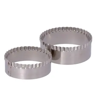 Anelli INOX per Tigelle - Set di 2 - Misura 7 cm