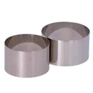 Coppapasta Circolari in Acciaio INOX - Diametri 80 e 90 mm, Altezza 50 mm