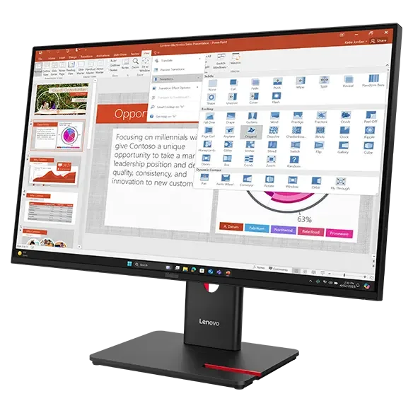 Lenovo Monitor ThinkVision T27-40 - vista 2