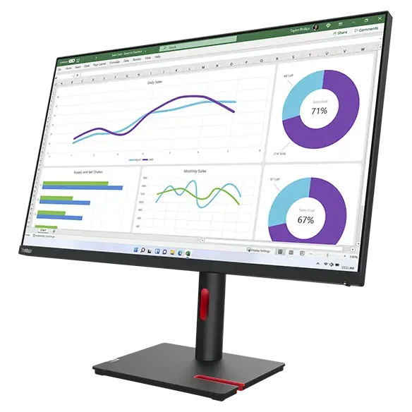 Lenovo Monitor ThinkVision T32h-30 - vista 2