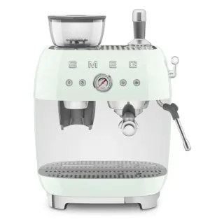 Smeg Macchina da Caffè Espresso Manuale con macinacaffè integrato 50's Style - Verde Pastello