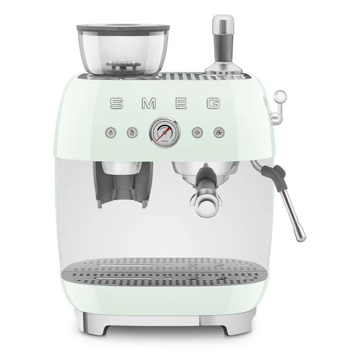 Smeg Macchina da Caffè Espresso Manuale con macinacaffè integrato 50's Style - Verde Pastello