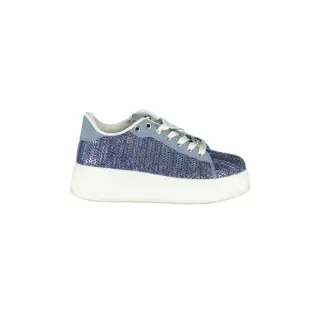 Sneakers Donna Blu con Dettagli a Contrasto