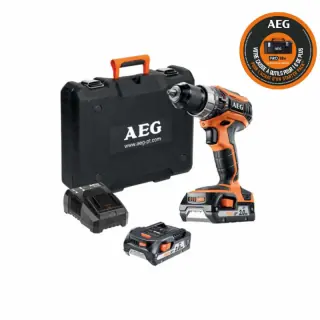 Trapano Martello AEG 18V Pro Lithium - 2 Batterie 2.0Ah - 1 Caricatore