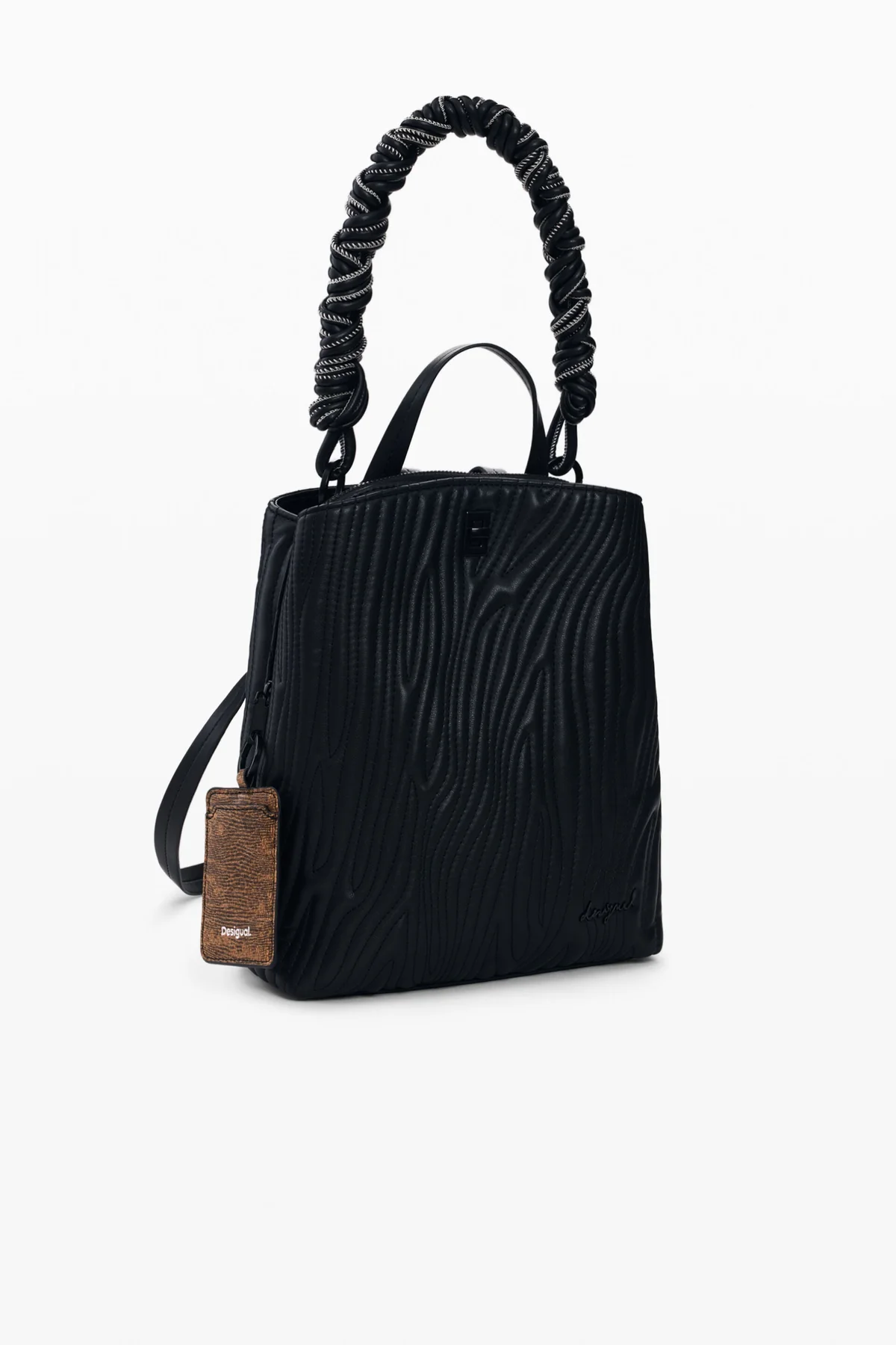 Desigual Zaino Donna Nero Logo - vista 3