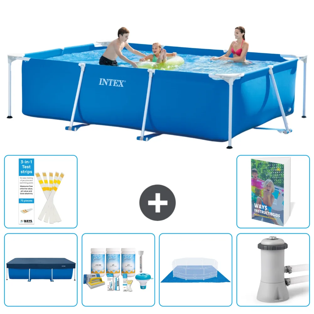 Intex Piscina Con Struttura Rettangolare