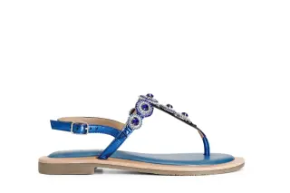 Sandali Infradito con Accessorio Gioiello Fuxia