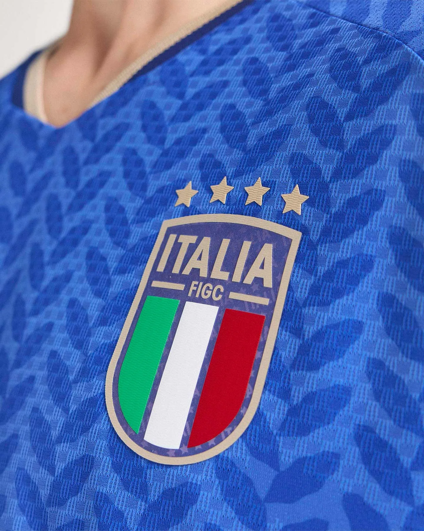 Adidas Italia Figc Home Autentica - Maglia Calcio Ufficiale - Uomo - vista 4