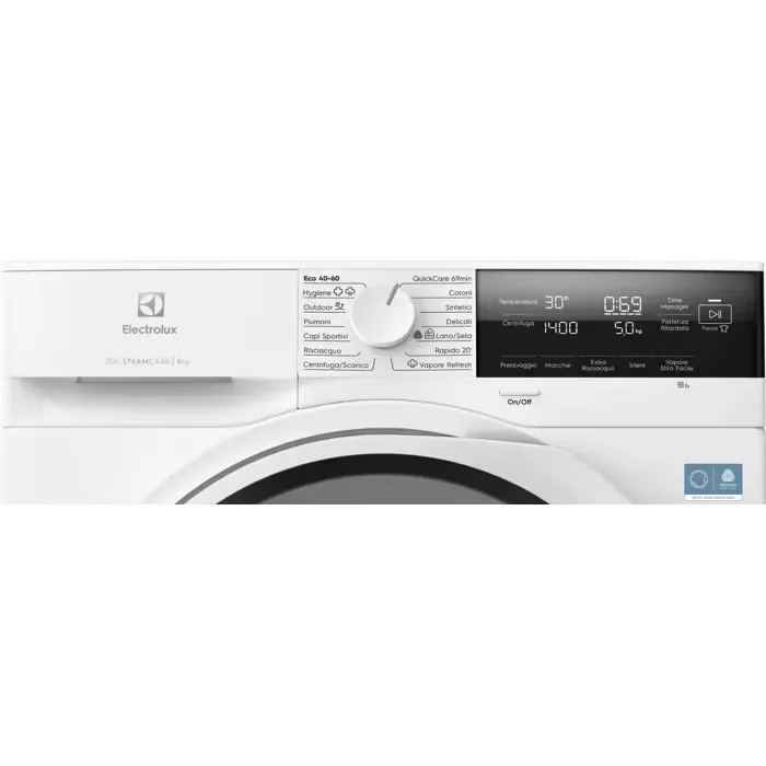 Electrolux Lavatrice serie 700 SteamCare 8 kg 1600 giri EW7F3D830 - vista 3