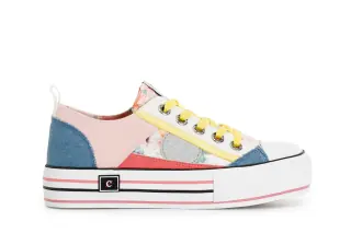 Sneakers patchwork multi jeans