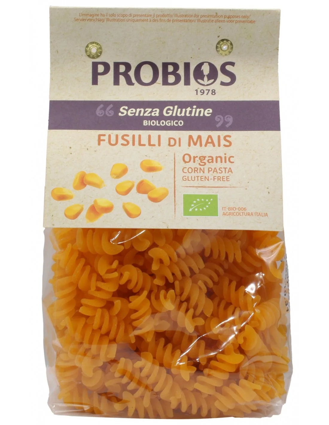 Fusilli di mais Probios