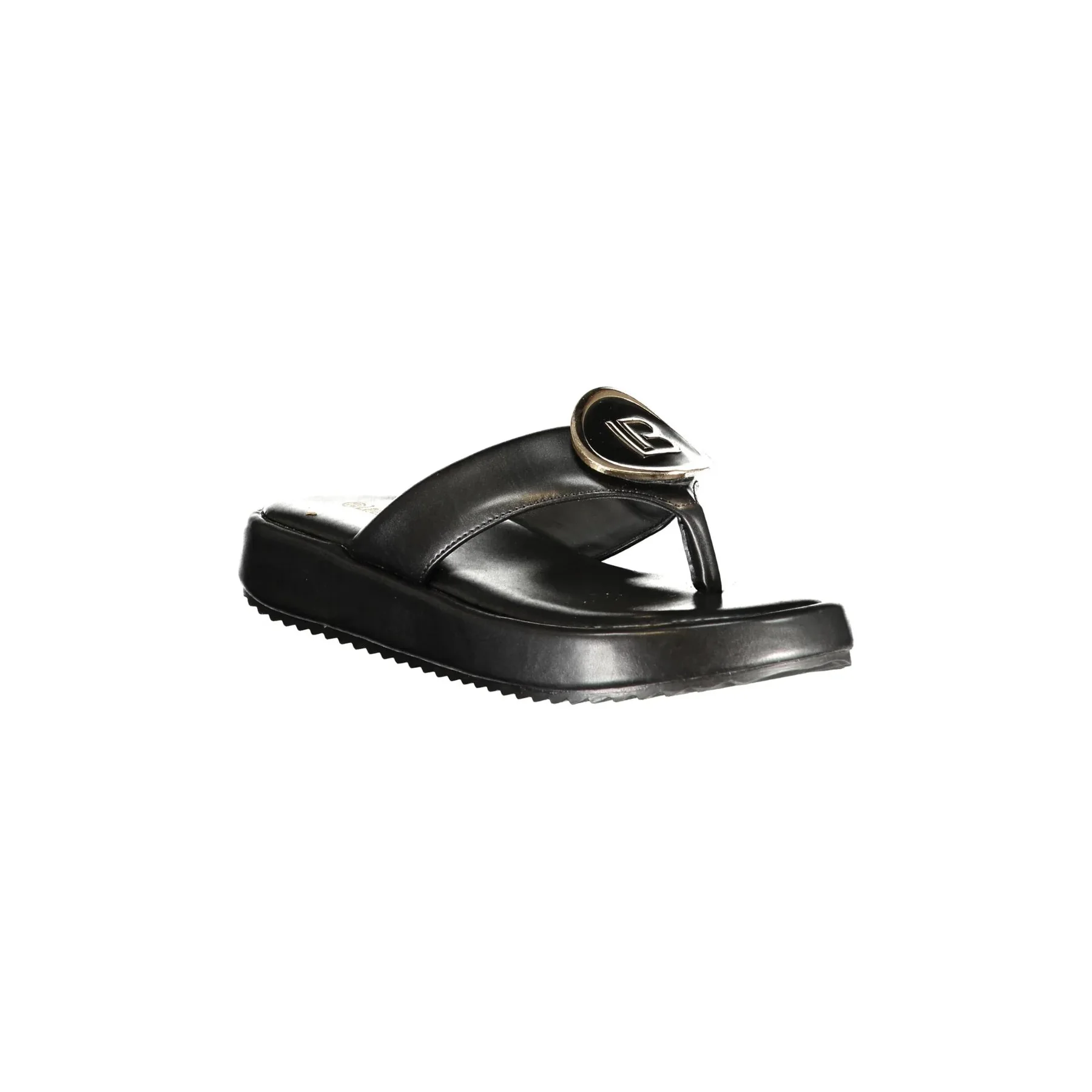 Sandali Infradito Laura Biagiotti Donna Nero con Logo