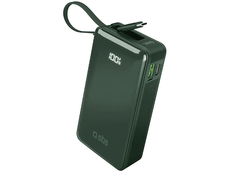 POWER BANK SBS 20W Display e cavo USB-C 10000mAh - vista 3