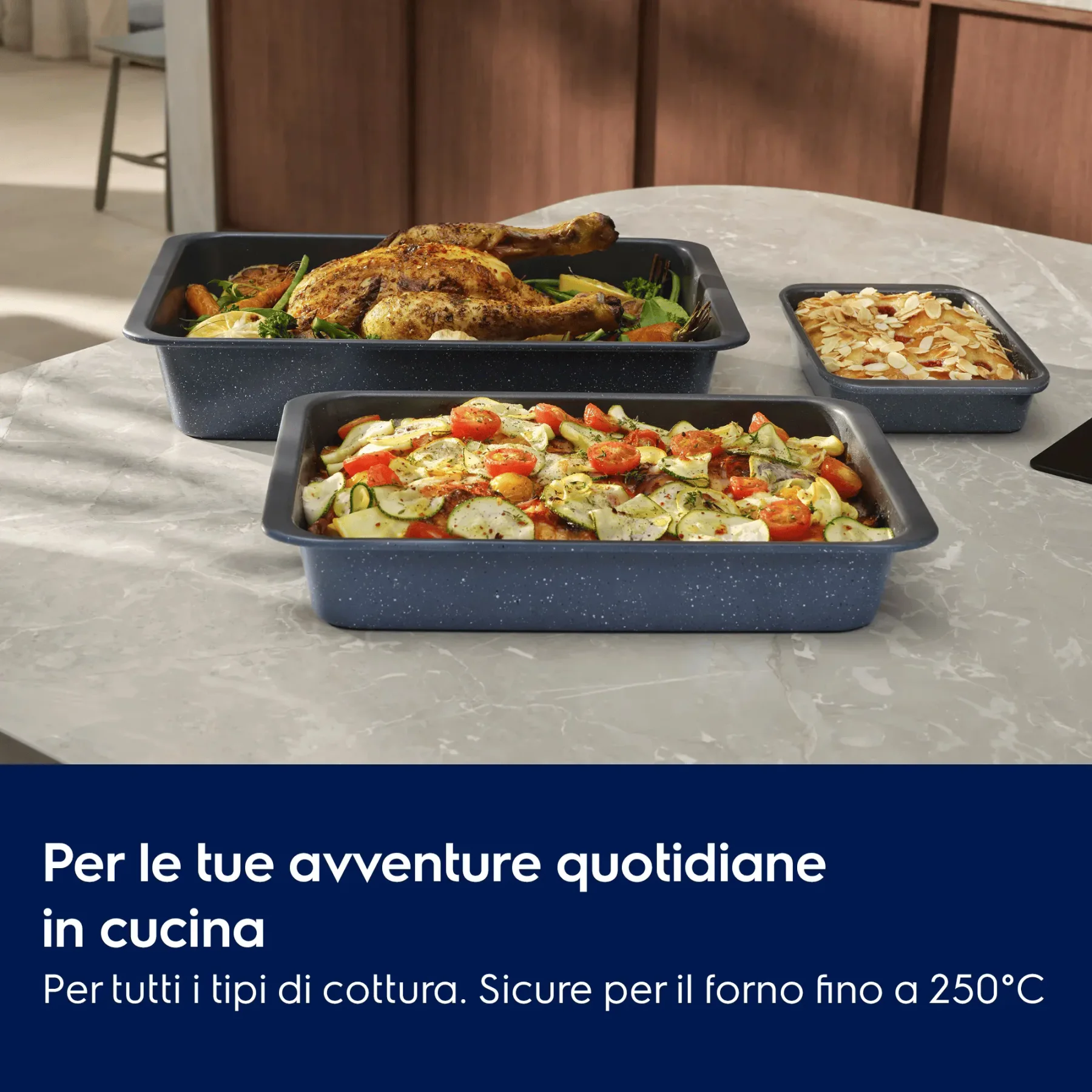Electrolux Set 3 Teglie Rettangolari Easy2Clean E9OOECTS - vista 3