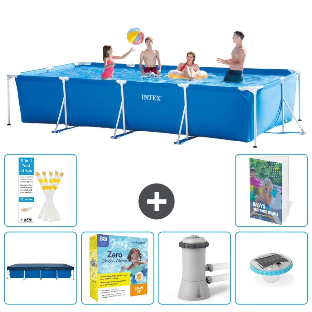 Intex Piscina Con Struttura Rettangolare
