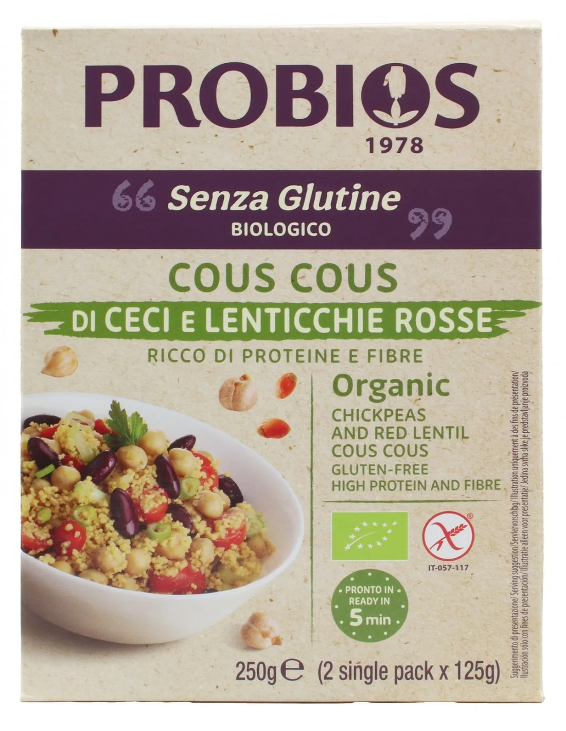 Cous di ceci e lenticchie rosse